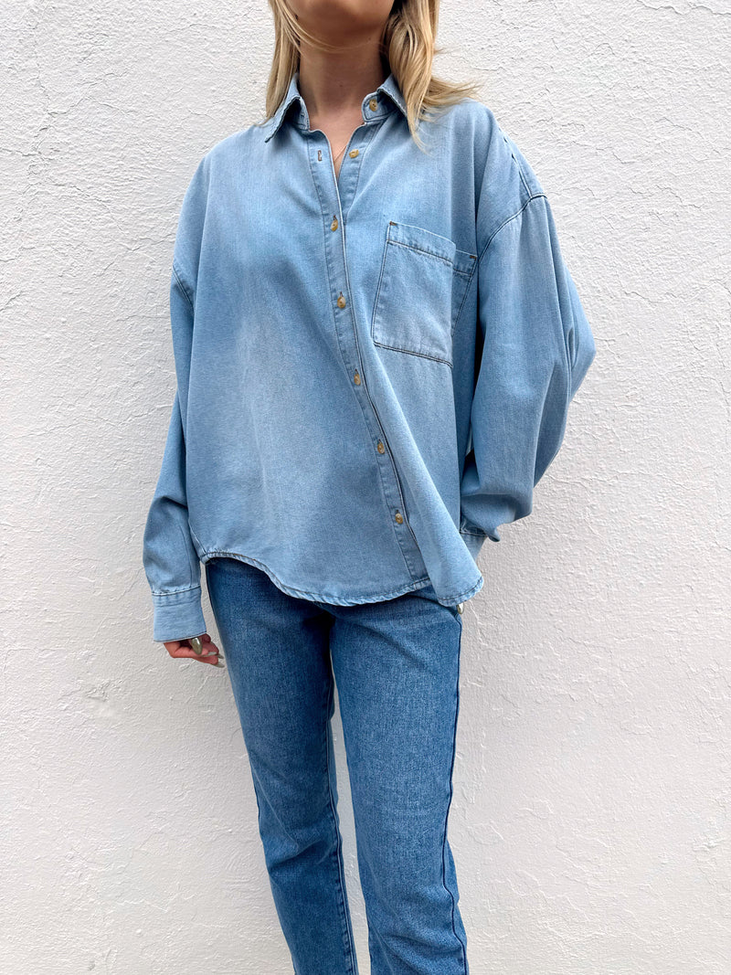 Eliana Denim Top