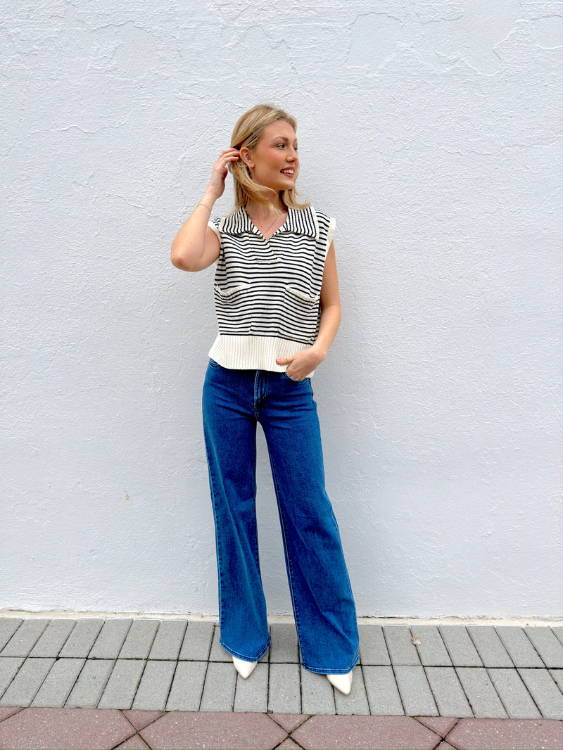 Mariam Striped Vest