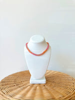 Jordan Beaded Necklace-Coral