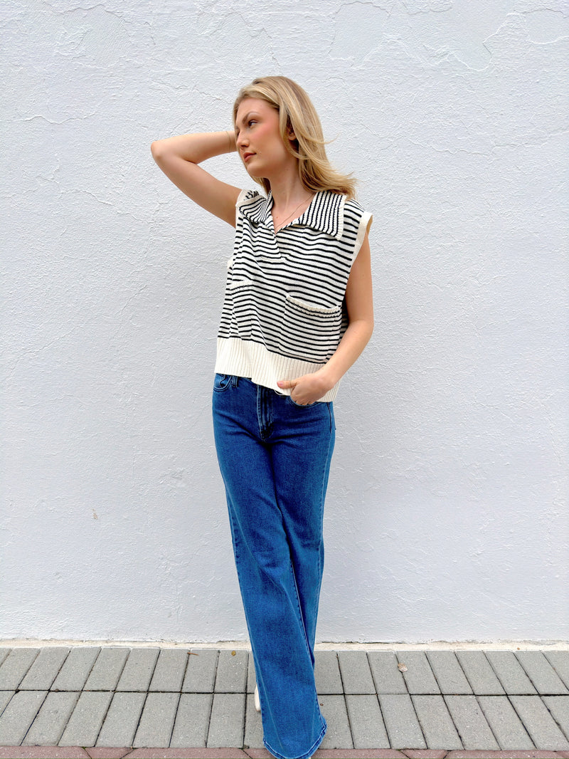 Mariam Striped Vest