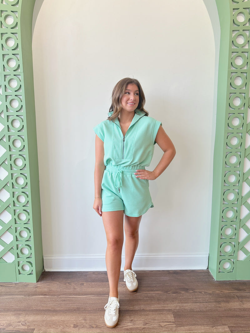 Tracey Mint Romper