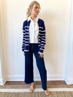 Sallie Navy Sweater Jacket