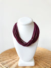 Ella Rope Necklace-Wine