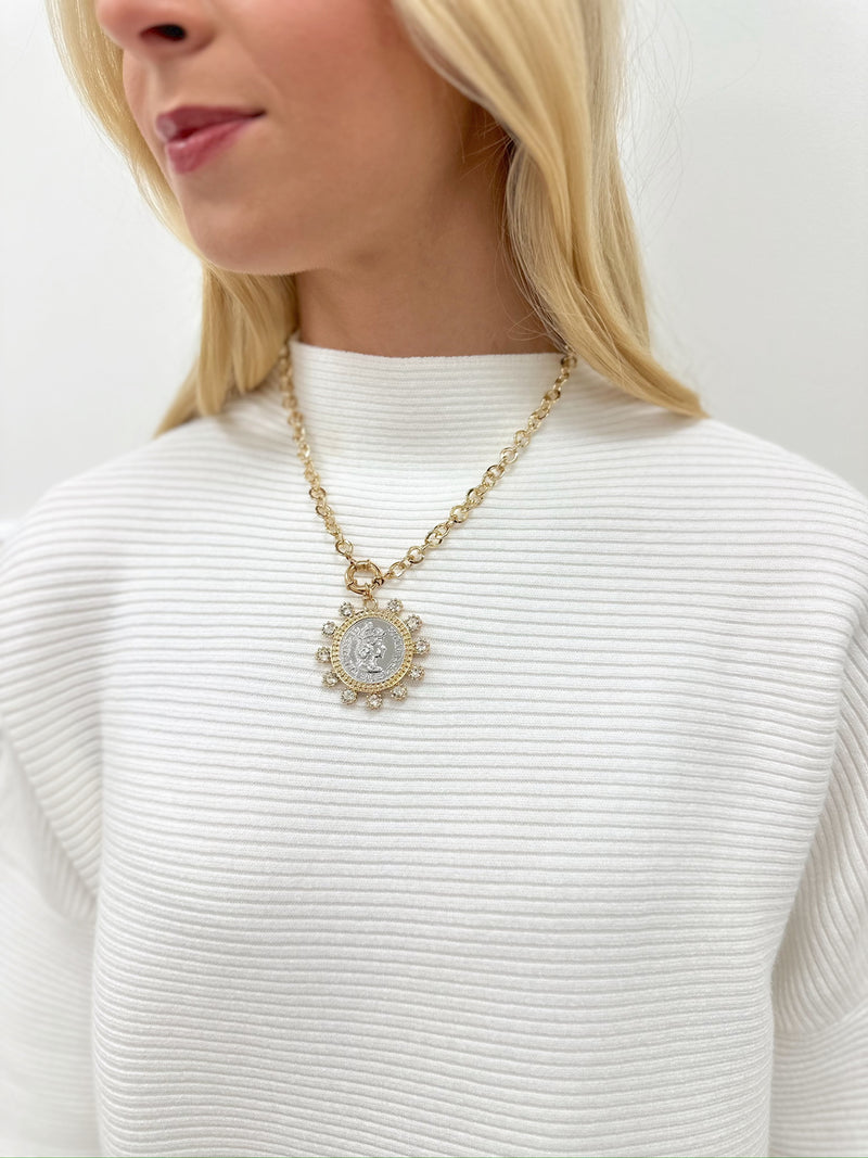 Darla Coin Pendant Necklace