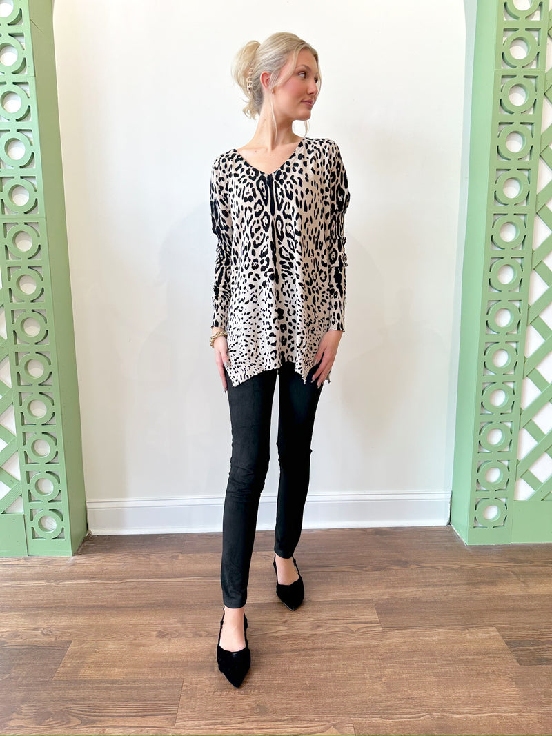 Kara Leopard Top