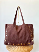 Carmin Brown Tote Bag