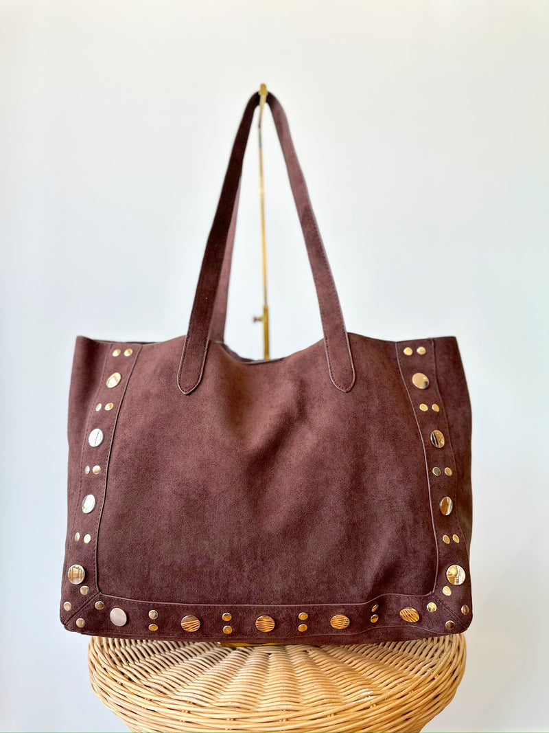 Carmin Brown Tote Bag