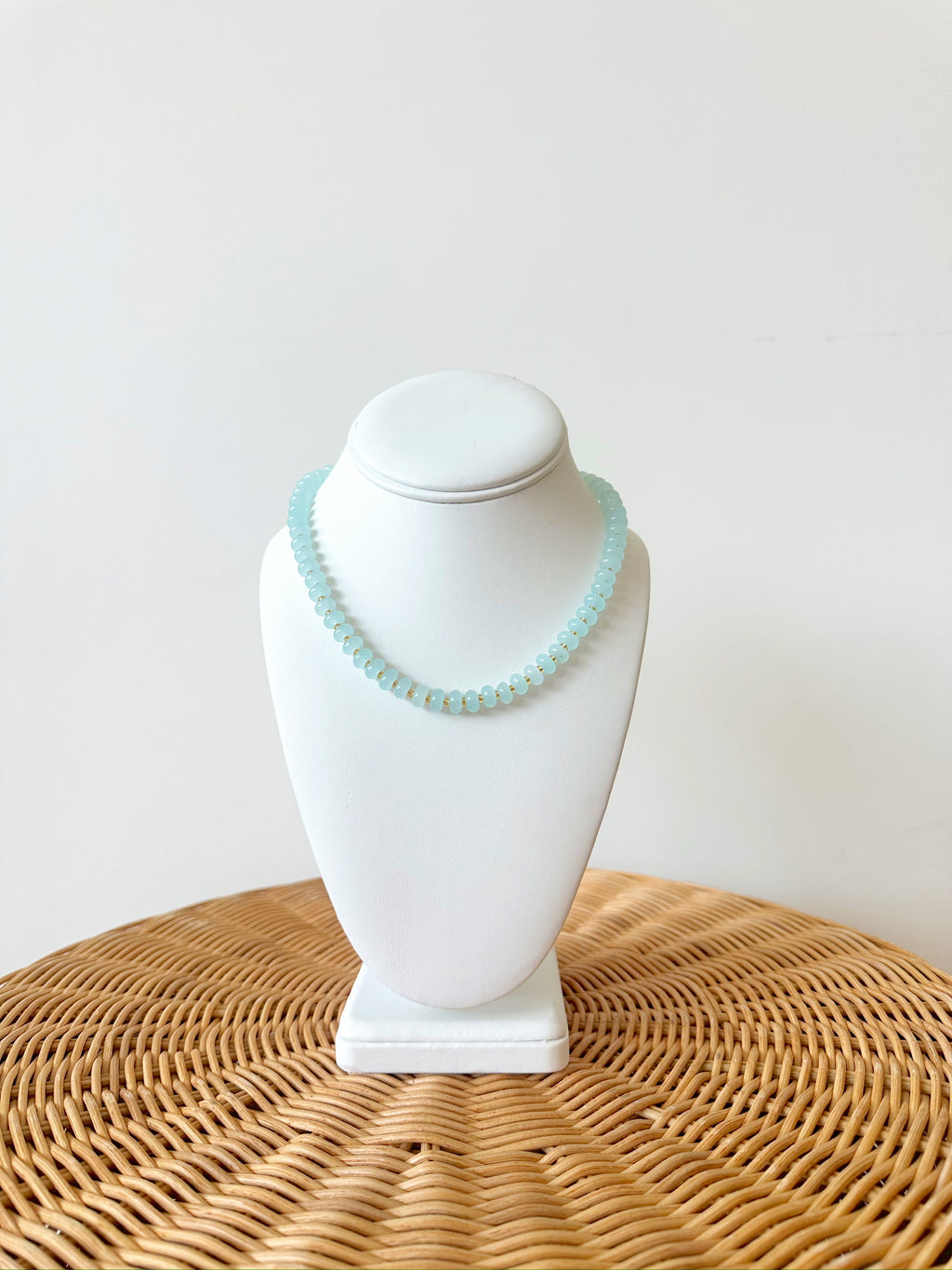 Regina Beaded Necklace-Blue