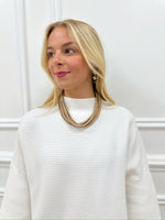 Ella Rope Necklace-Beige