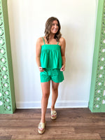 Mallory Green Shorts