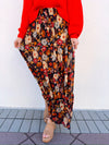 Midnight Bloom Midi Skirt