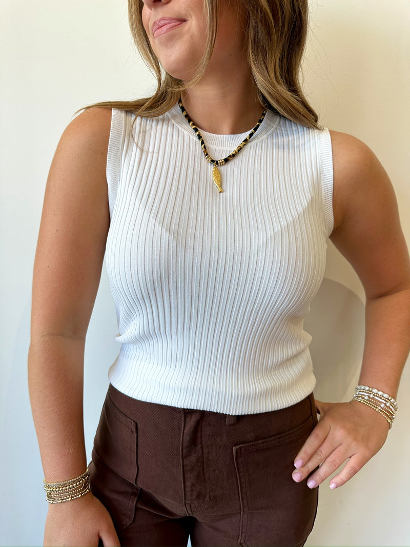 Daylee White Tank