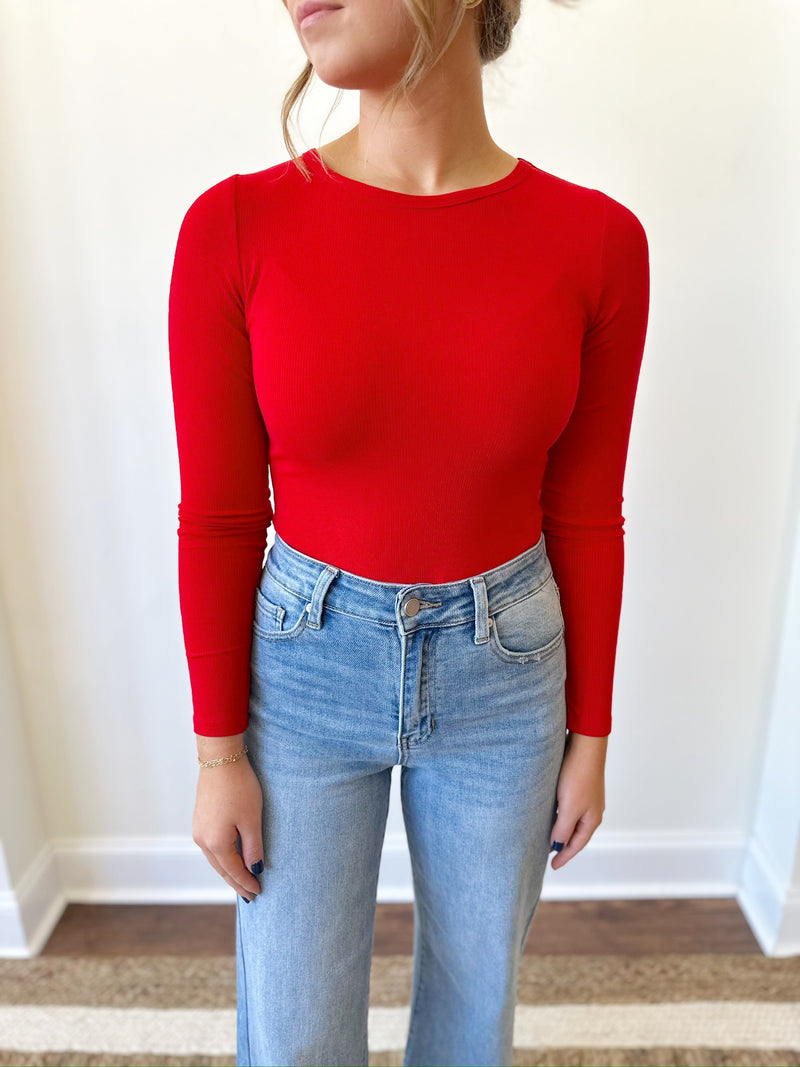 Susie Red Bodysuit