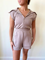 Erica Mocha Romper