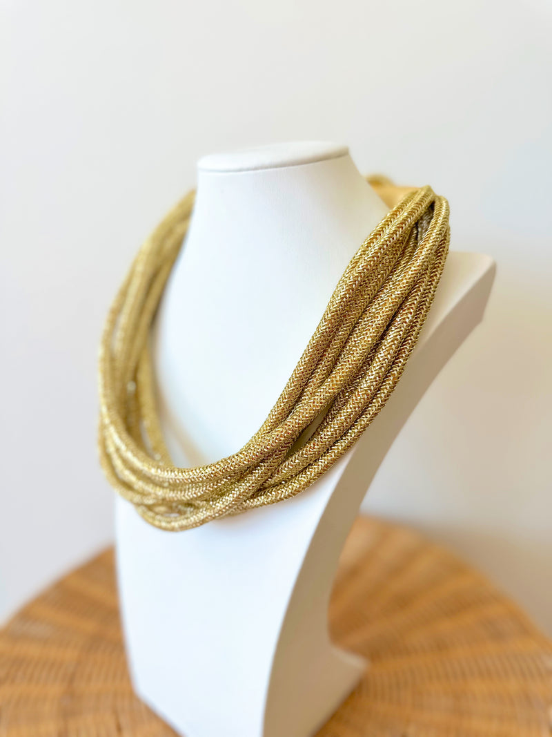 Haley Rope Necklace-Gold