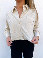 Avrielle Cream Button Up