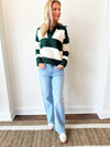 Anna Green Striped Sweater