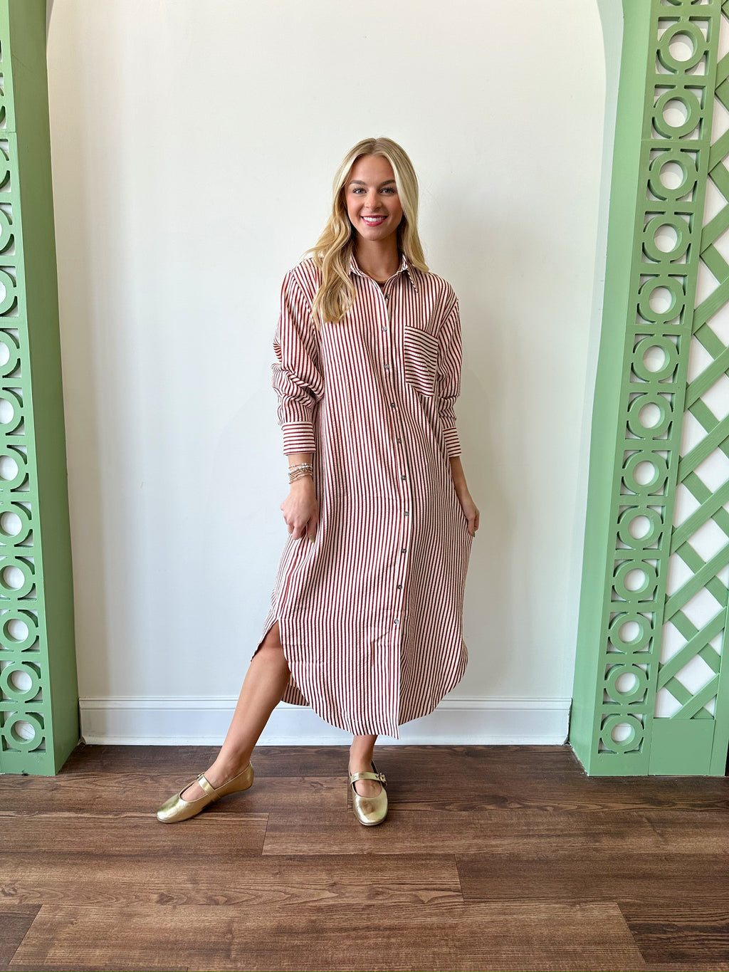 Erica Striped Dress