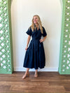 Evelyn Navy Dress