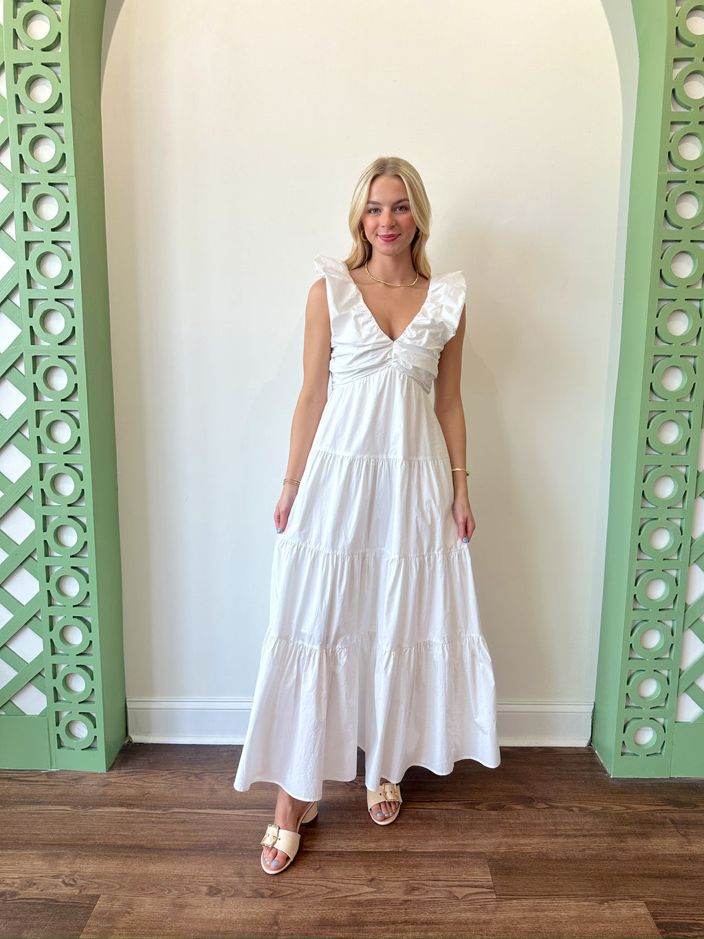 Leah White Dress