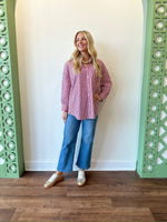 Eva Red Stripe Top