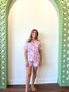 Charlotte Hibiscus Floral PJ Set