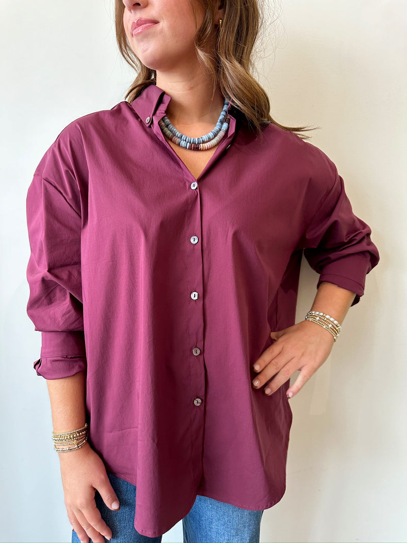 Ella Burgundy Top