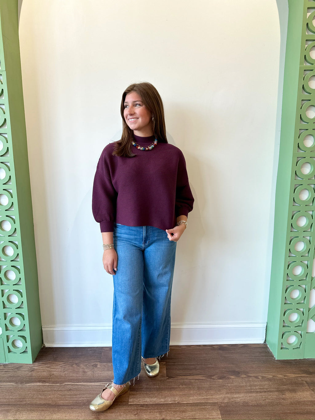 Bailey Burgundy Sweater