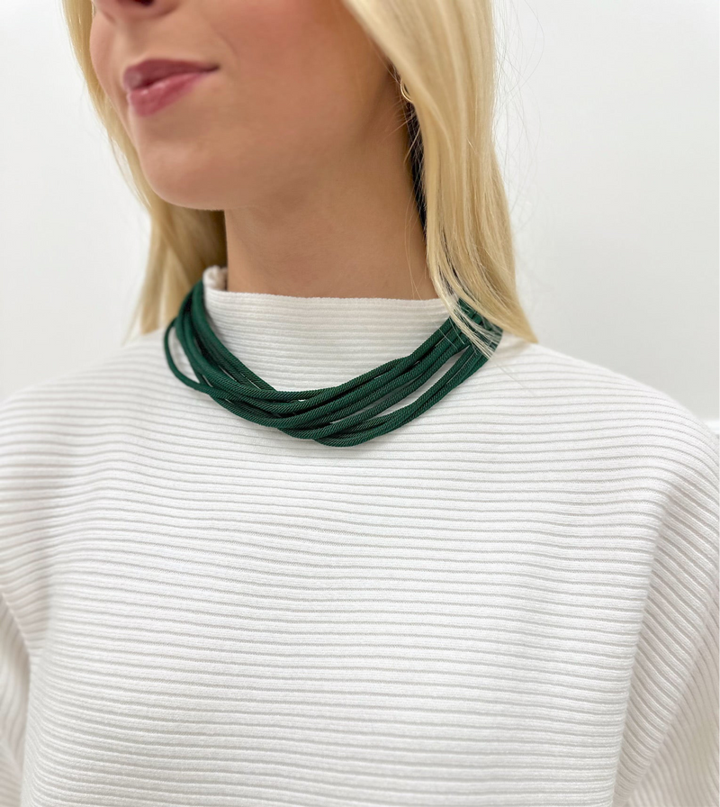 Ella Rope Necklace-Green