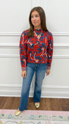Mallory Printed Sweater