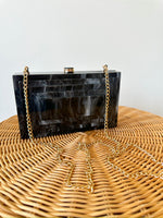 Kara Black Clutch