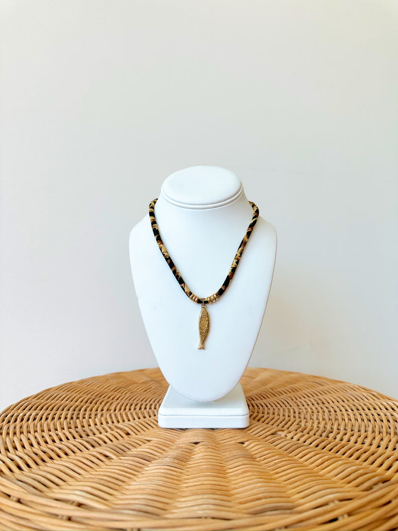 Wren Leopard Necklace