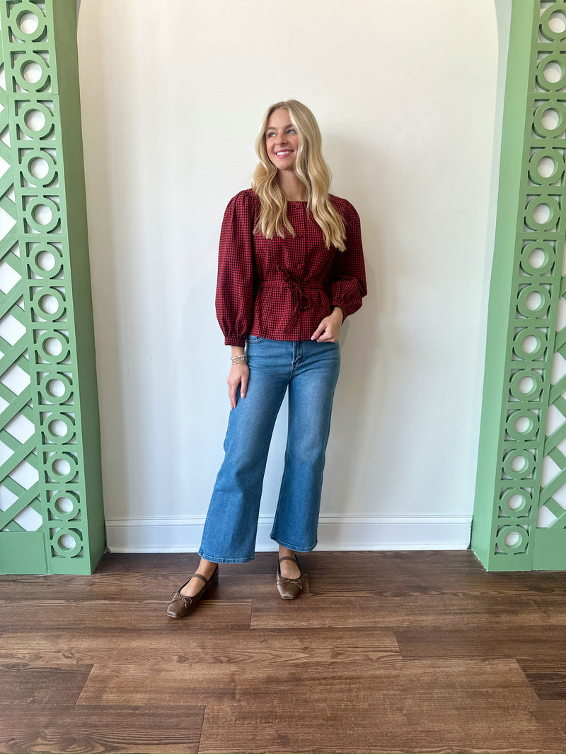 Hazel Gingham Top