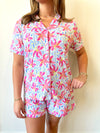 Charlotte Hibiscus Floral PJ Set
