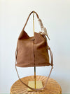 Amanda Suede Bucket Bag-Tan
