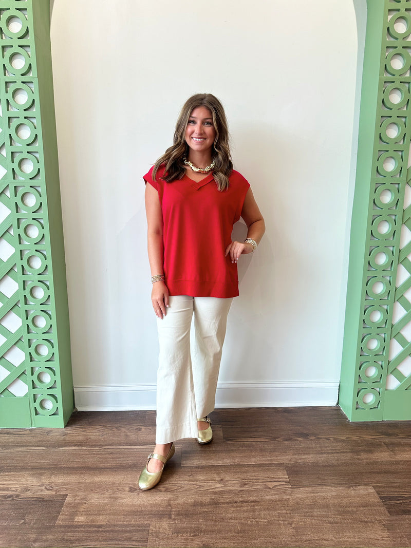 Ashley Red Top