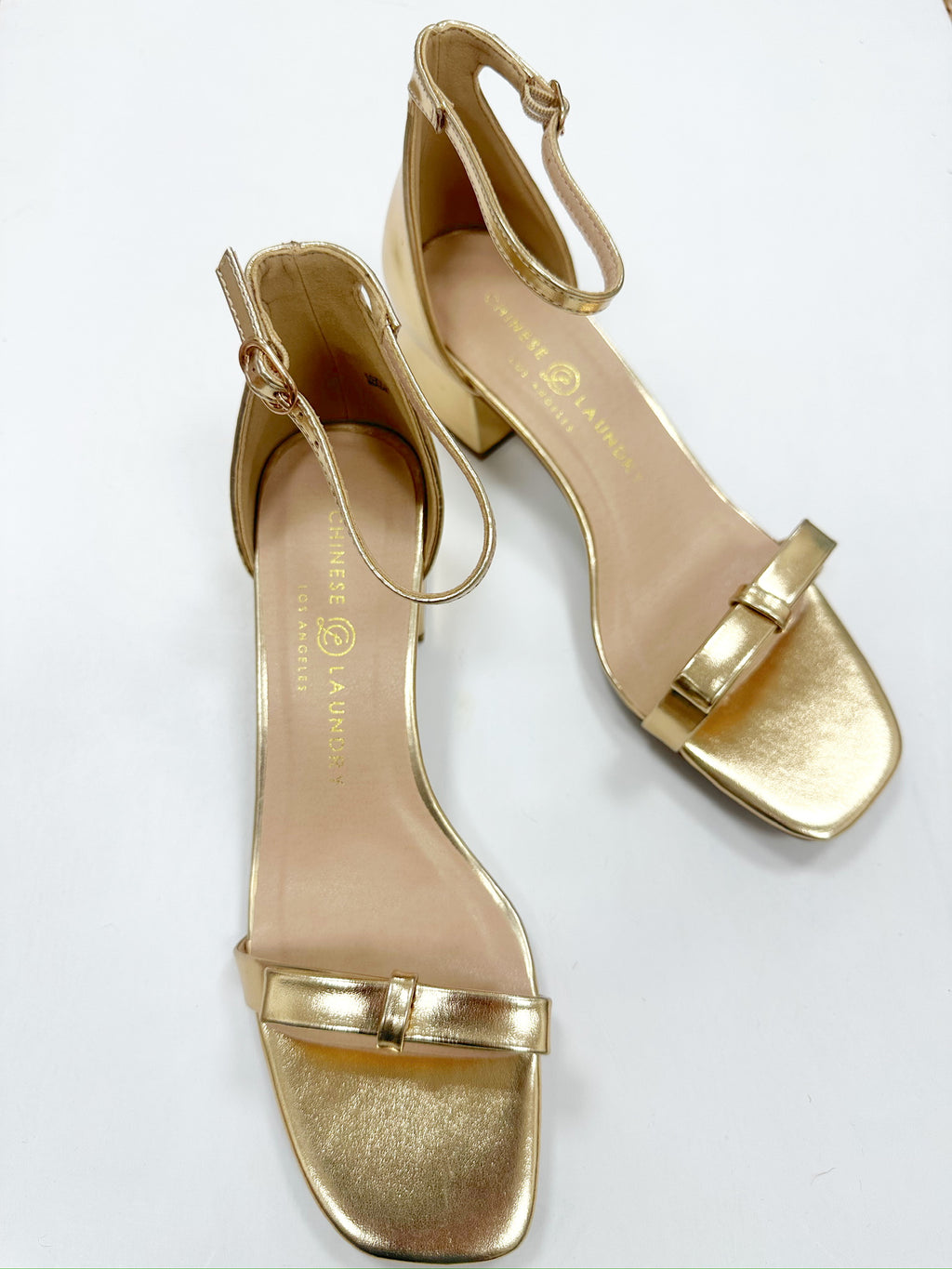 Siera Gold Heels