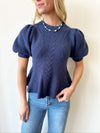 Parker Navy Top