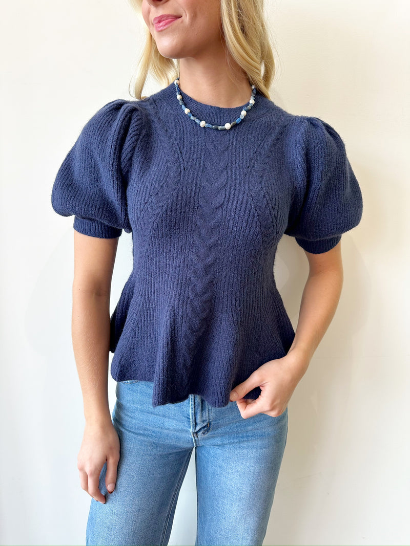 Parker Navy Top