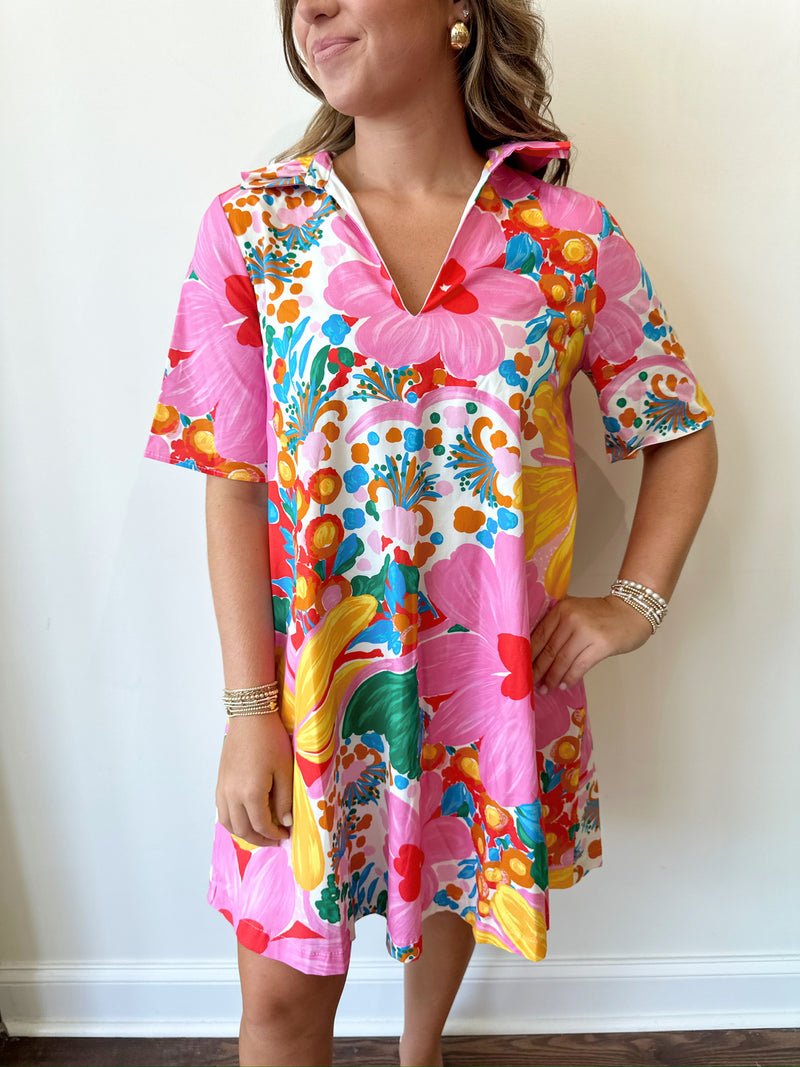 Lila Floral Dress