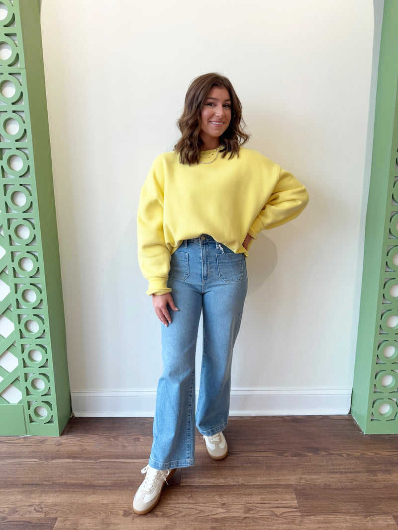 Allie Yellow Sweatshirt