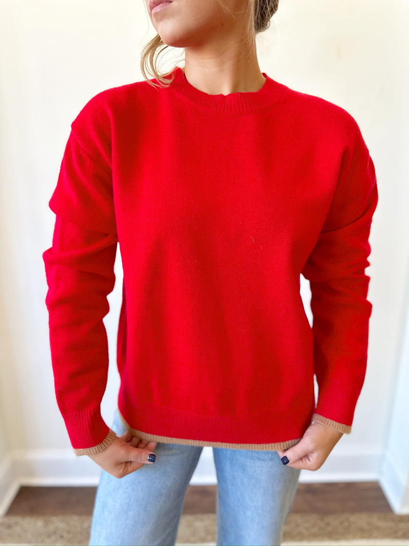 Candace Red Sweater