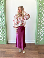 Sammy Wine Skirt