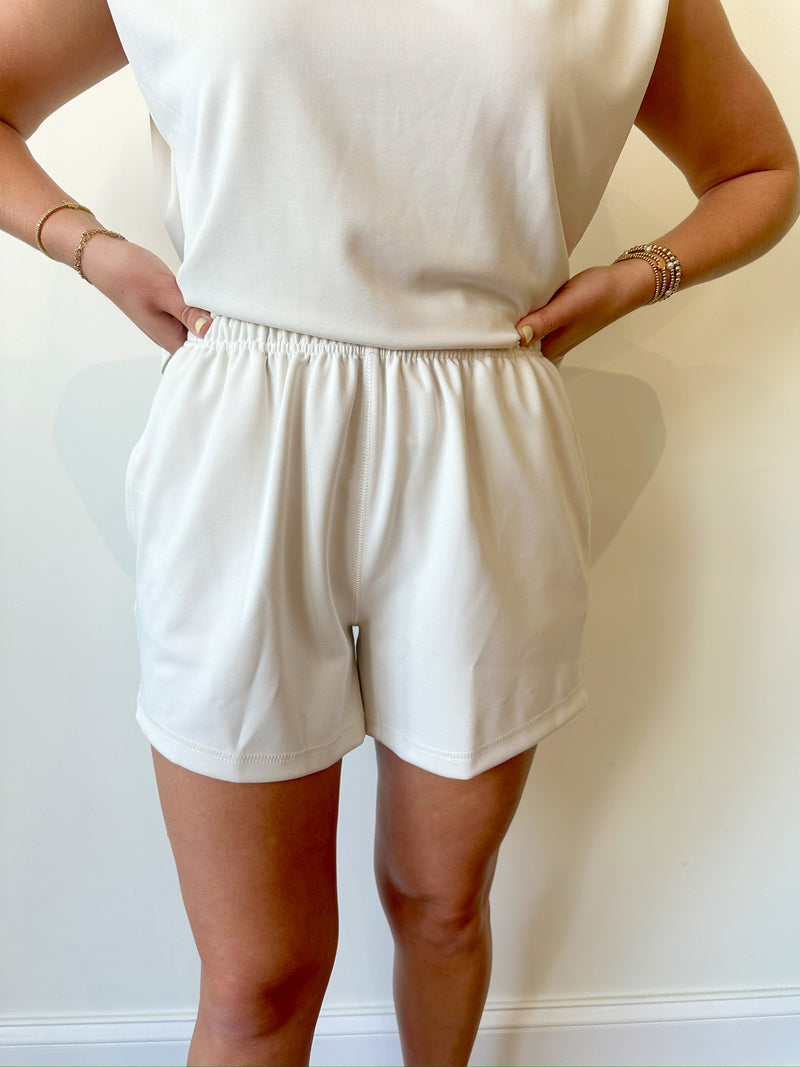 Isabella Ivory Shorts