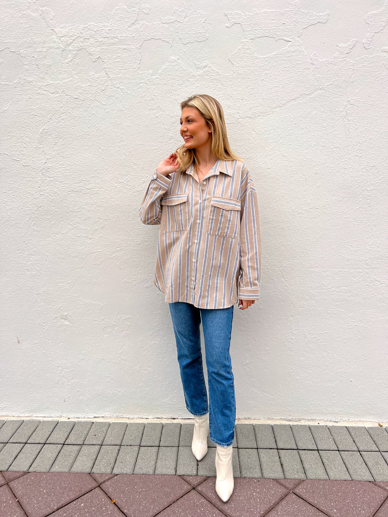 Aubree Striped Top