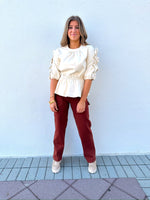 Donna Leather Top