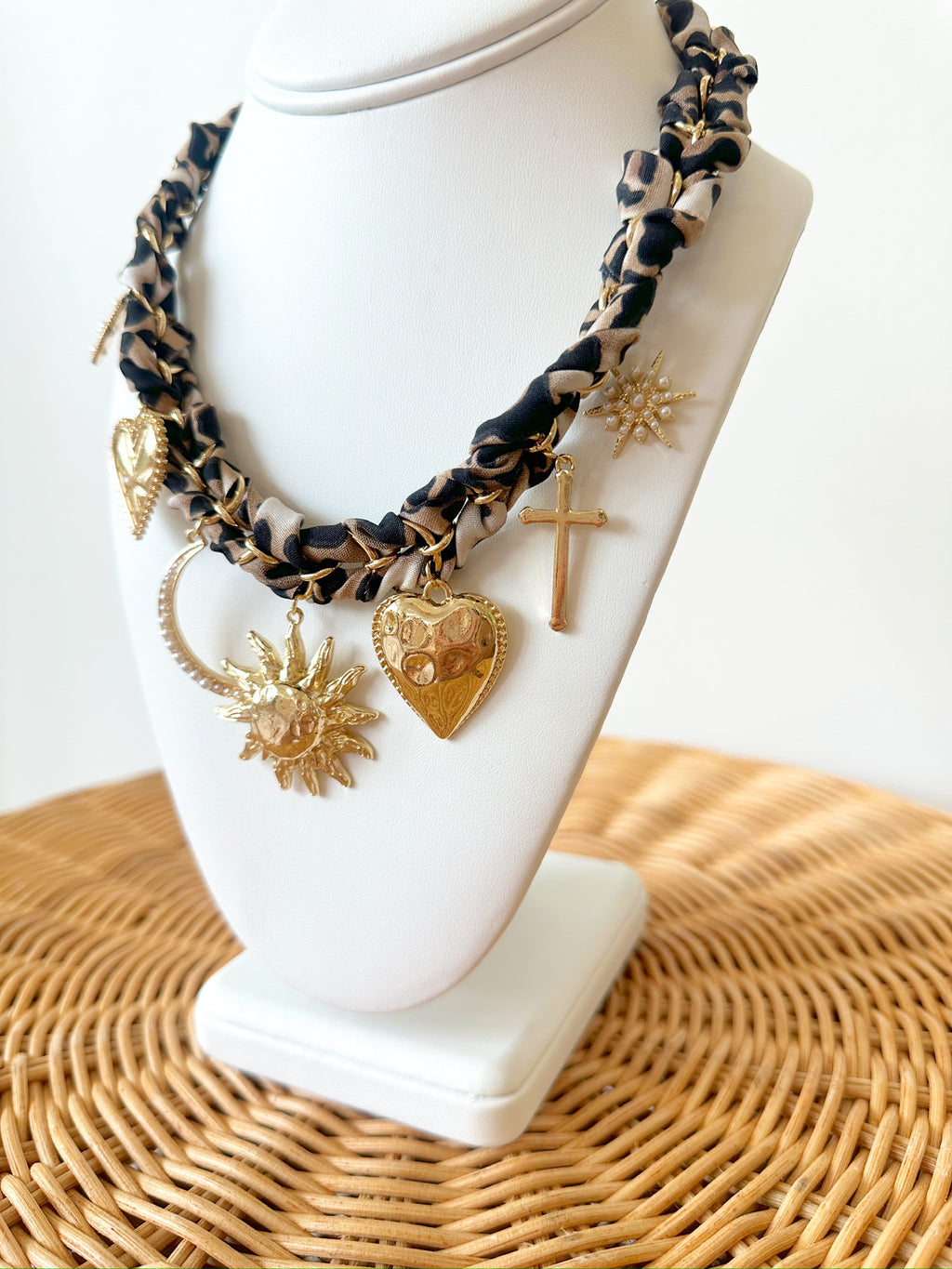 Kayla Leopard Charm Necklace