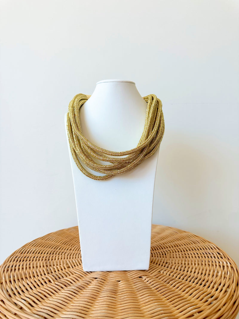 Haley Rope Necklace-Gold