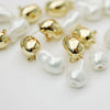 Gold & Pearl Drop Earrings