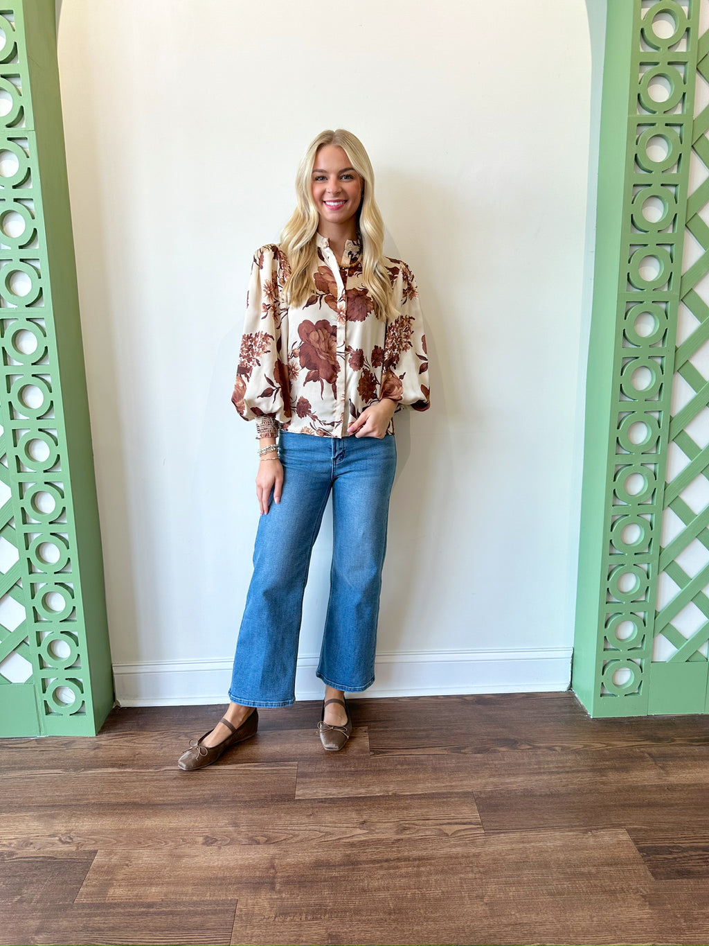 Susanne Floral Top